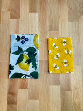 Load image into Gallery viewer, Lemon Beeswax Wraps – Set of 2 (Small & Medium)