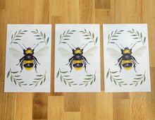 Load image into Gallery viewer, Bee Postcard -Set of 3