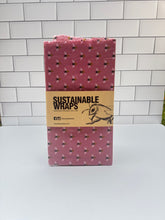 Load image into Gallery viewer, Sustainable XL Beeswax Wrap, Pink Bee Wrap