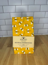 Load image into Gallery viewer, Busy Bee Beeswax Wraps – (Sandwich Bag 8"x11")