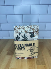 Load image into Gallery viewer, Vintage Rose Garden Beeswax Wraps – Set of 2 (Small & Medium)