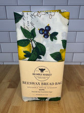 Load image into Gallery viewer, Lemon & Blueberry Grove Beeswax Bread Bag