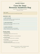 Load image into Gallery viewer, Clover Farm Beeswax Wraps – (Sandwich Bag 8"x11")