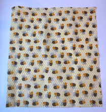 Load image into Gallery viewer, XL Sustainable Beeswax Wrap-Happy Bees