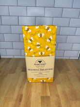 Load image into Gallery viewer, Busy Bee Beeswax Wraps – (Bread Bag 13"x19")
