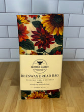 Load image into Gallery viewer, Autumn Sun Flower Beeswax Wraps – (Bread Bag 13"x19")
