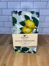 Load image into Gallery viewer, Lemon Grove Beeswax Wraps – (Sandwich Bag 8"x11")
