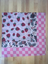 Load image into Gallery viewer, Strawberry Picnic Beeswax Wraps – Set of 3 (Small &amp; Medium &amp; Large)
