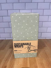 Load image into Gallery viewer, Sage Polka Dot Extra Large Beeswax Wrap
