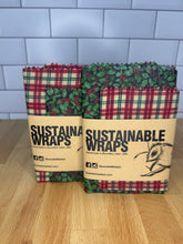 Load image into Gallery viewer, Christmas Themed Beeswax Wraps – Set of 2 (Small &amp; Medium)
