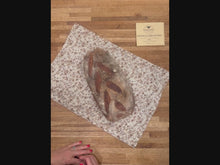 Load and play video in Gallery viewer, Lemon &amp; Blueberry Grove Beeswax Bread Bag
