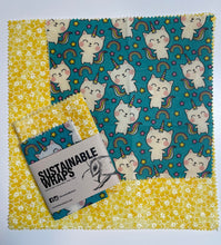 Load image into Gallery viewer, S/M Sustainable Wraps, set of 2-Unicorn Set
