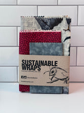 Load image into Gallery viewer, Sustainable Beeswax  Wraps, Set of 3-Good Morning Set
